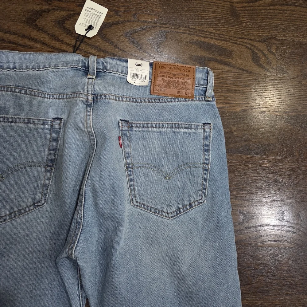 NWT Levi's 502  Classic Light Blue Straight Jeans sz.34×34